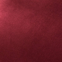 Gillian 3 Seater Large Corner Sofa - Burgundy Red Velvet with Dark Oak Legs