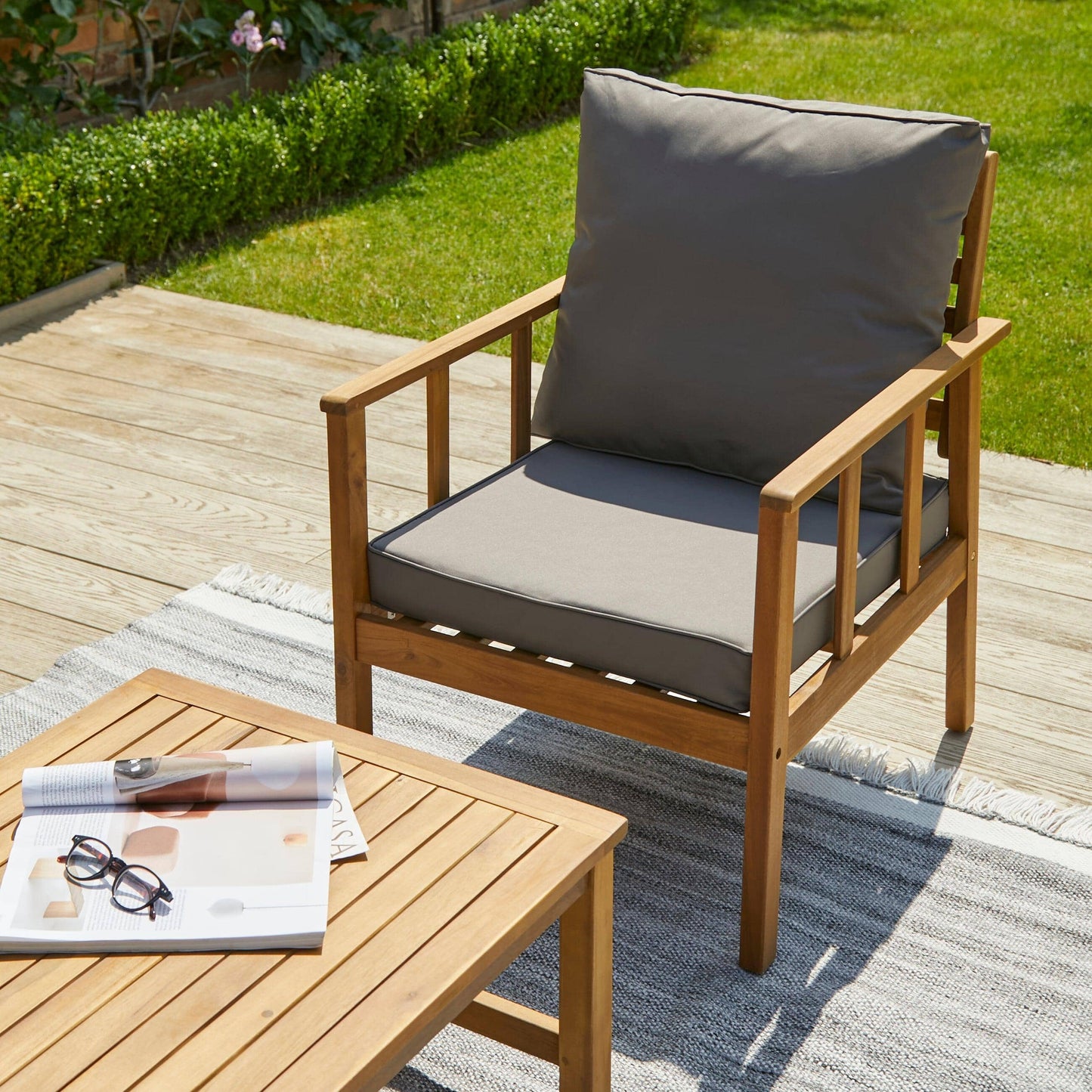 Harrelson Conversation Set Cushion Covers - Pebble Grey