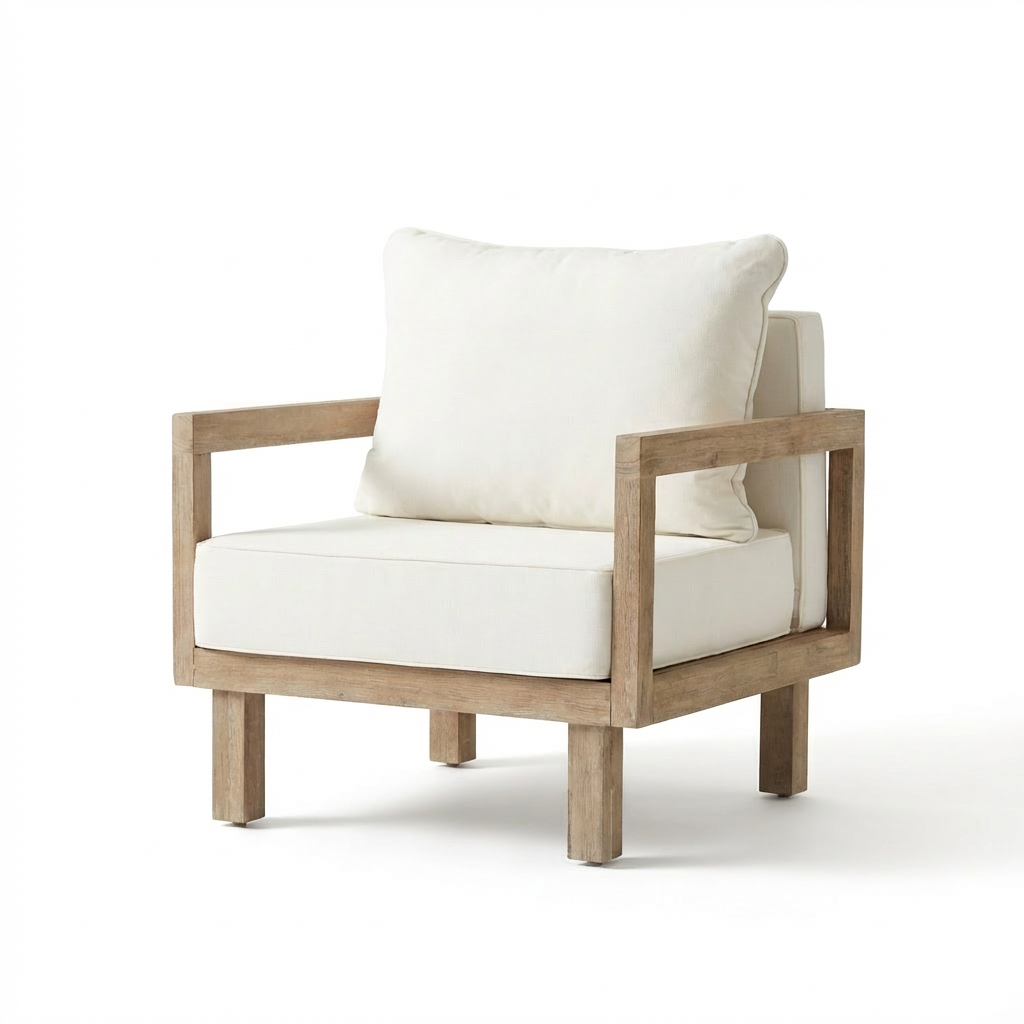 Akira 5 Seater Wooden Garden Set with Side Table and Coffee Table