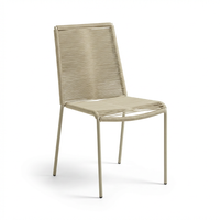 Hali 6 Seater Wooden Garden Dining Set with Ryder Clay Chairs - 175cm