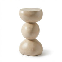 Alder Small Concrete Garden Side Table - Sand