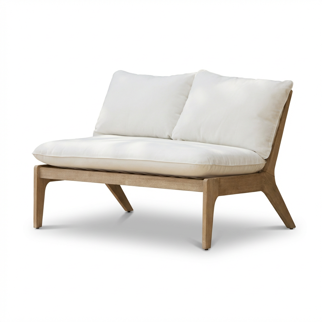 Mali 4 Seater Wooden Garden Sofa Set with Side Table and Coffee Table