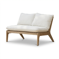 Mali 4 Seater Wooden Garden Sofa Set with Side Table and Coffee Table