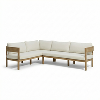 Imani 7 Seater Wooden Garden Corner Sofa Set with Coffee Table & 2 Imani Dining Chairs