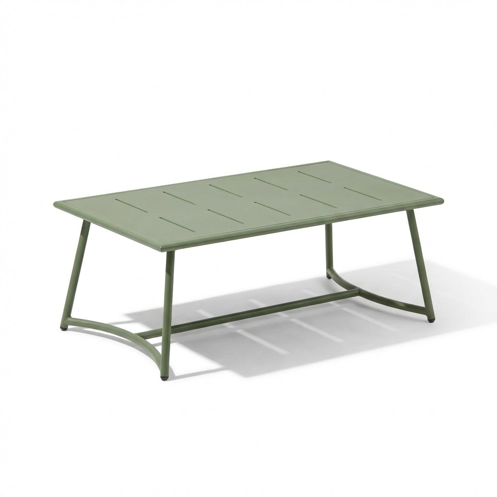 Wilder 6 Seater Garden Corner Sofa Set with Wilder Coffee Table - Olive Green