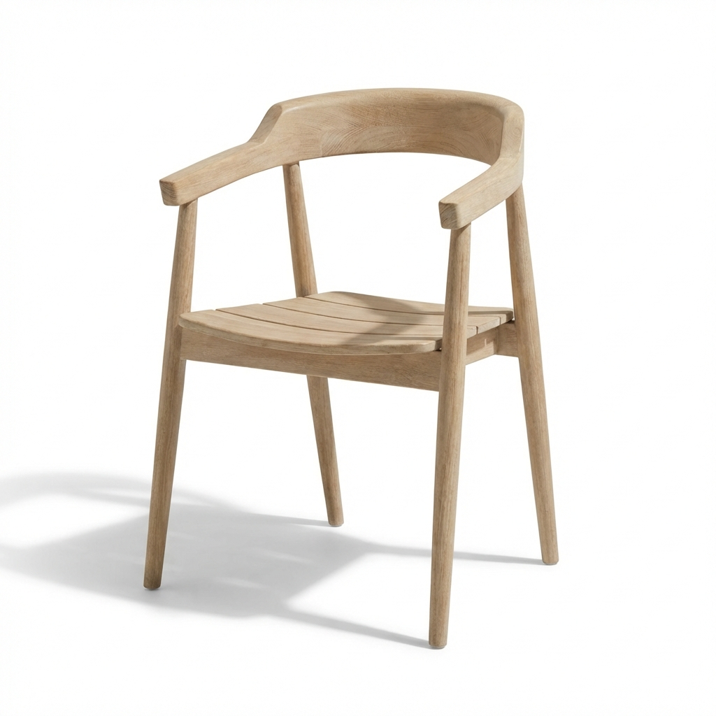 Elowen 6 Seater Wooden Garden Dining Set with Elowen Chairs
