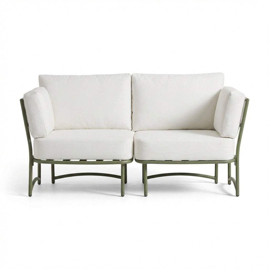 Wilder 2 Seater Garden Sofa - Olive Green