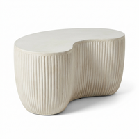 Sohan Kidney Garden Coffee Table - Sand - 84cm