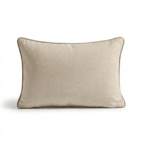 Camber 35x55cm Outdoor Cushion Cover - Off White with Sand Piping