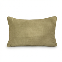 Camber 35x55cm Outdoor Cushion Cover - Sage Green with Off White Piping