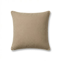 Camber 45x45cm Outdoor Cushion Cover - Sand with Off White Piping