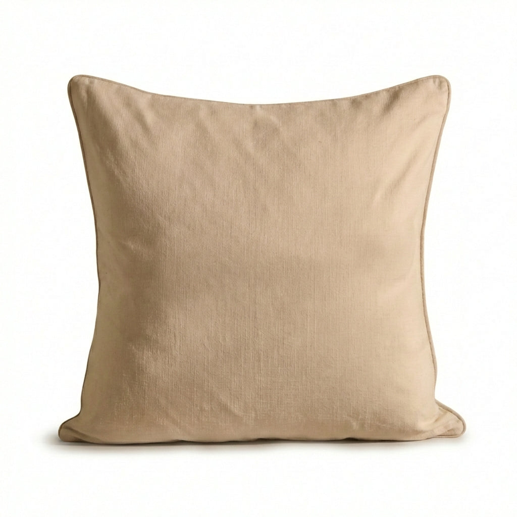 Camber 57x57cm Outdoor Cushion Cover - Off White with Sand Piping