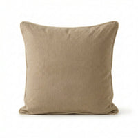 Camber 57x57cm Outdoor Cushion Cover - Sand with Off White Piping