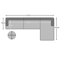 Outlet - Nathalia Right Chaise Corner Sofa - Chalk White Boucle