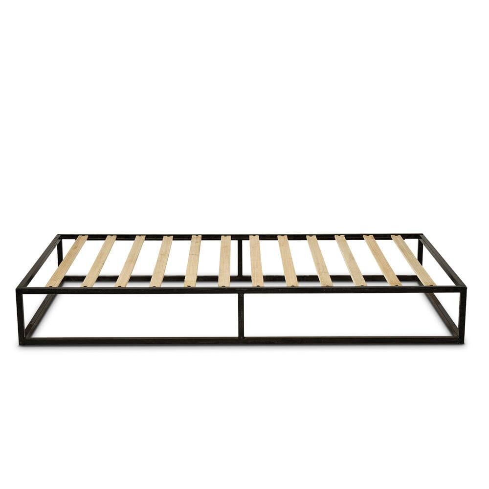 Outlet - Indy Single Platform Bed - Black Metal