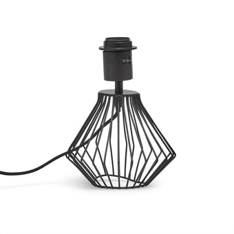 compare product Outlet - Litton 22cm Metal Table Lamp Base - Black