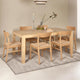 Magnus 160cm Pale Oak Extending Dining Table Set - 6 Seater - Faye Pale Oak Dining Chairs