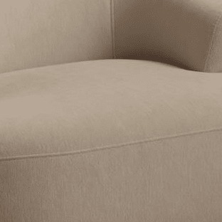 Nathalia Soft Beige Swivel Armchair