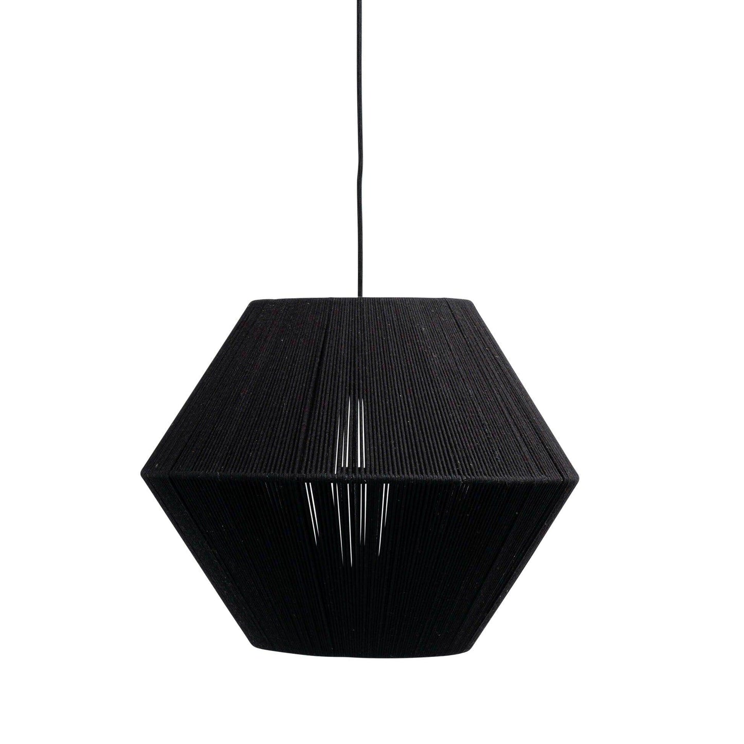 Outlet - Neri Black Cotton String Pendant
