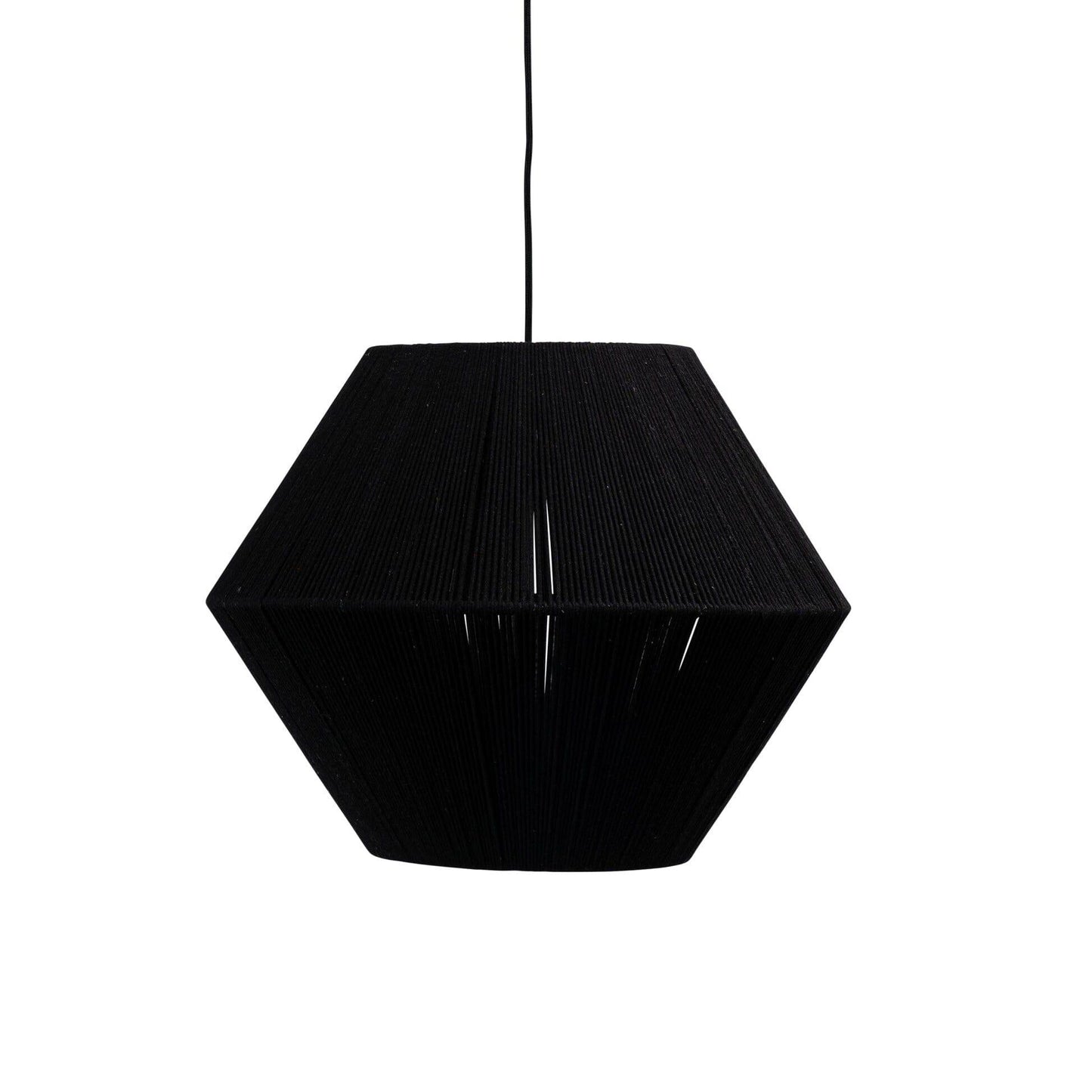 Outlet - Neri Black Cotton String Pendant