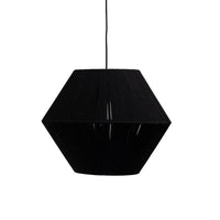 Outlet - Neri Black Cotton String Pendant