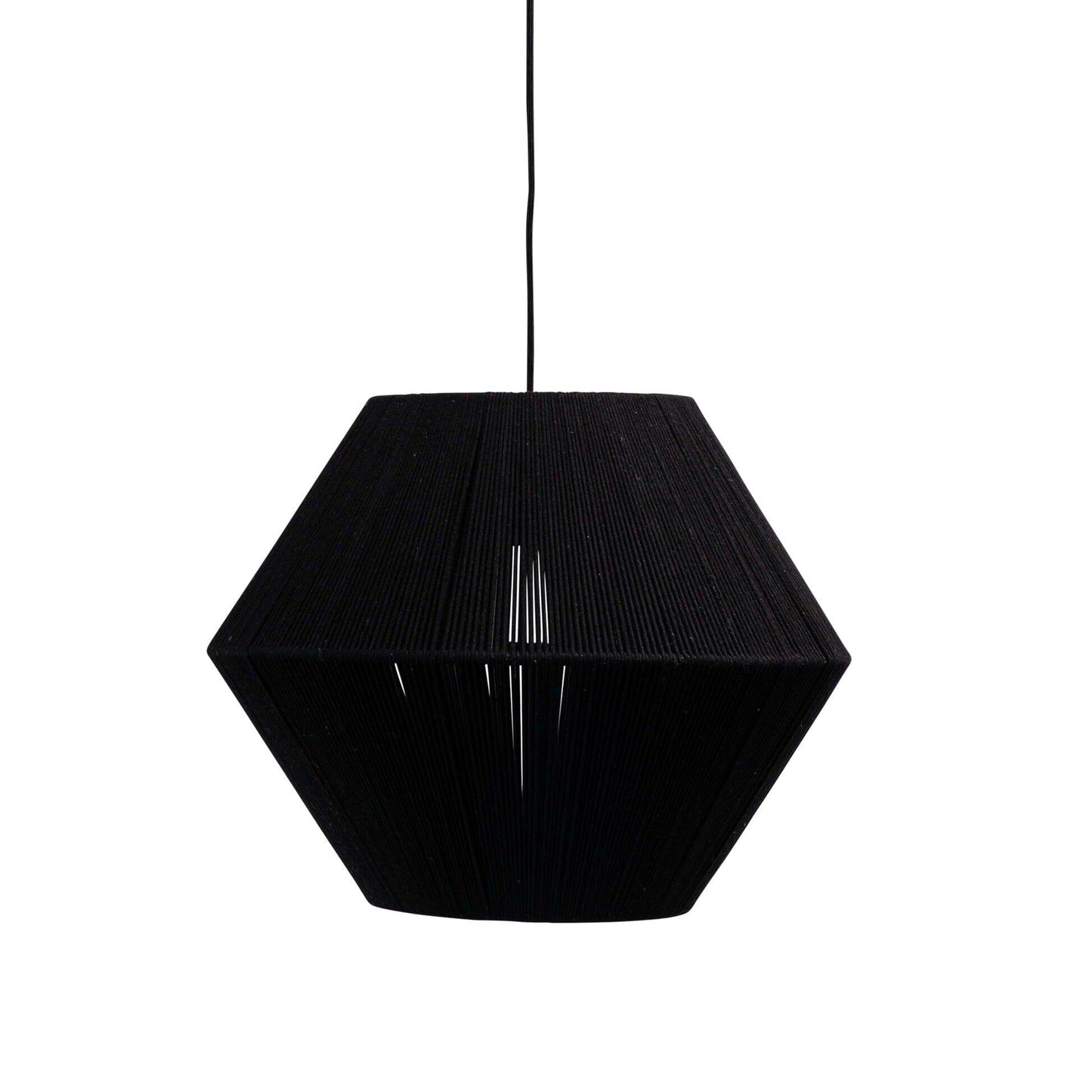 Outlet - Neri Black Cotton String Pendant