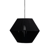 Outlet - Neri Black Cotton String Pendant