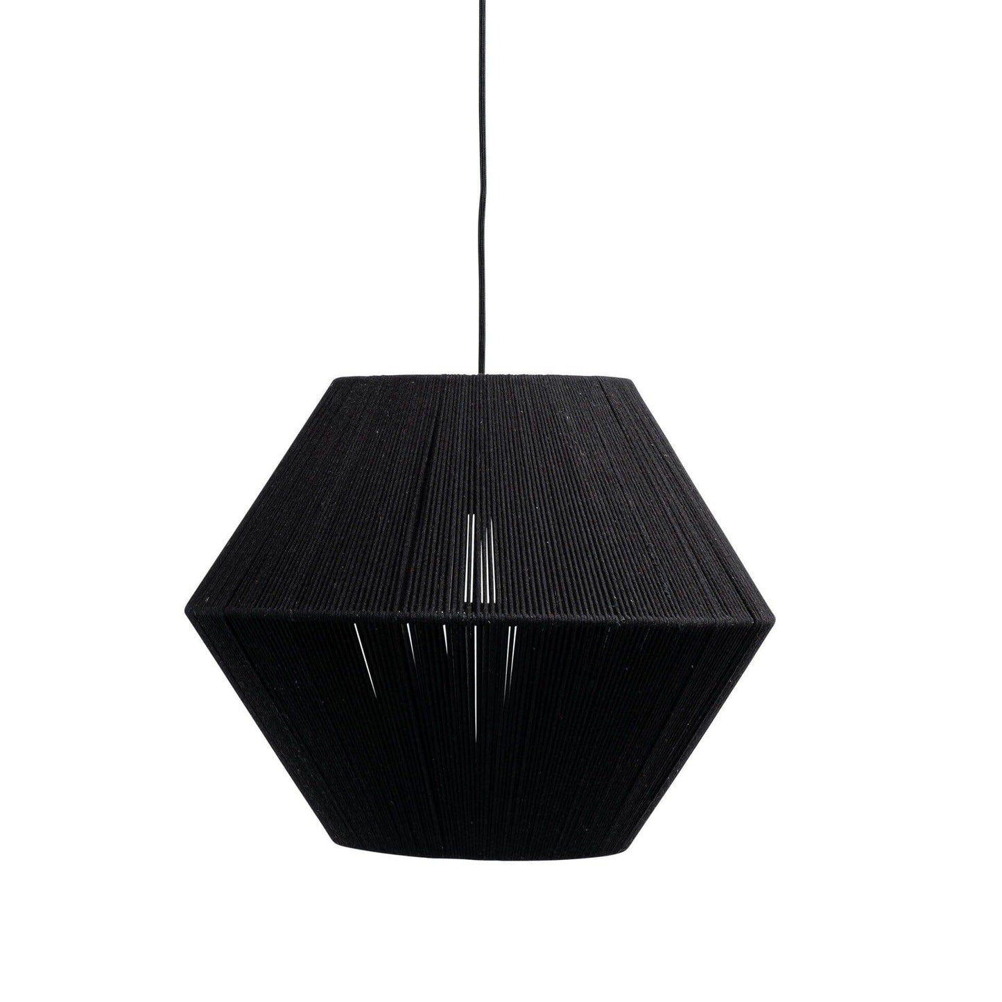 Outlet - Neri Black Cotton String Pendant
