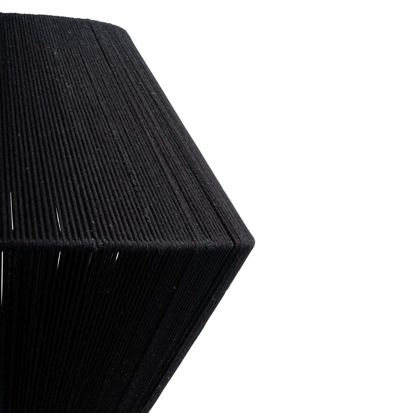 Outlet - Neri Black Cotton String Pendant