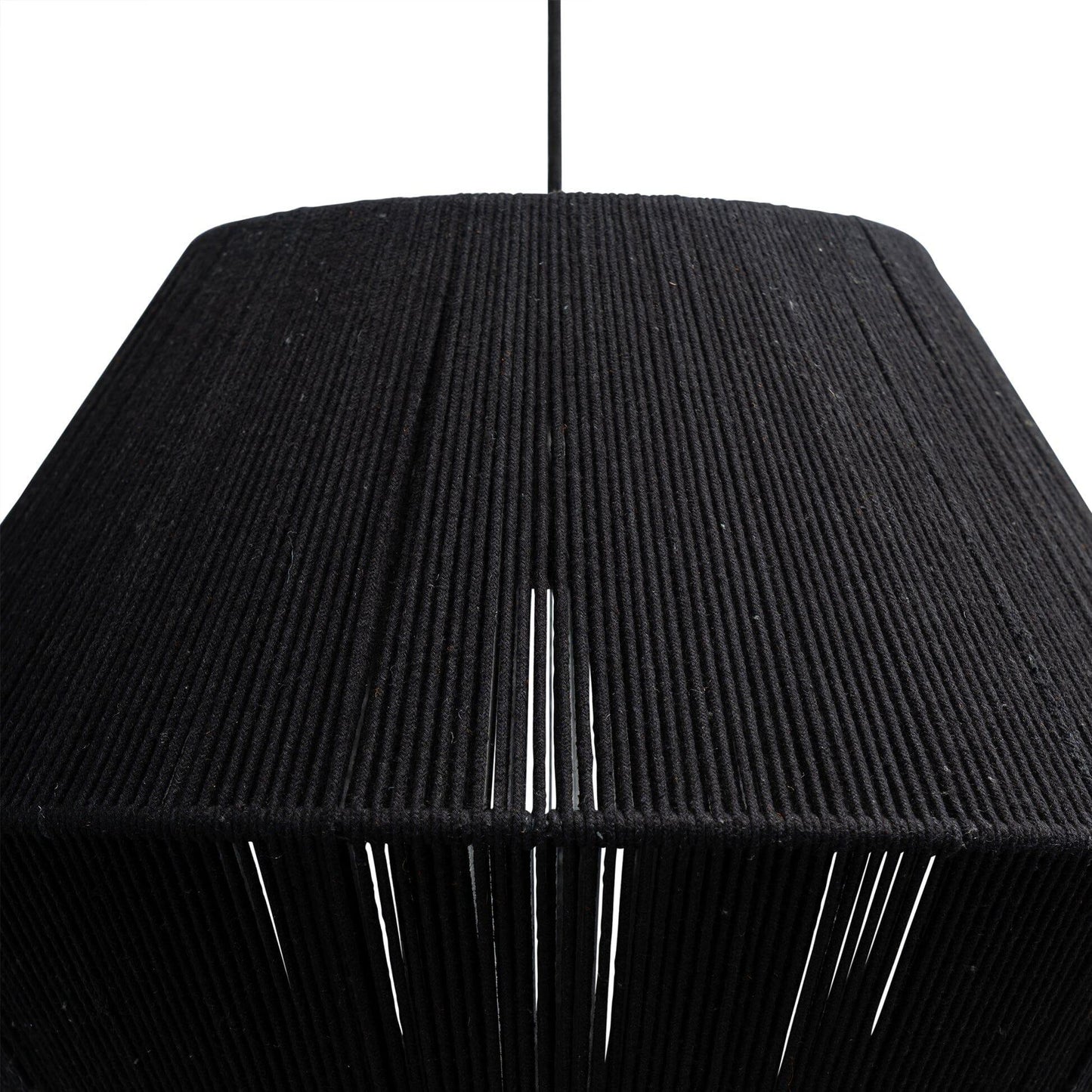 Outlet - Neri Black Cotton String Pendant