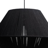 Outlet - Neri Black Cotton String Pendant