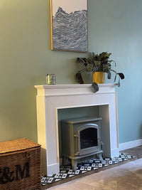 Ember 110cm Fireplace Surround - Snow White