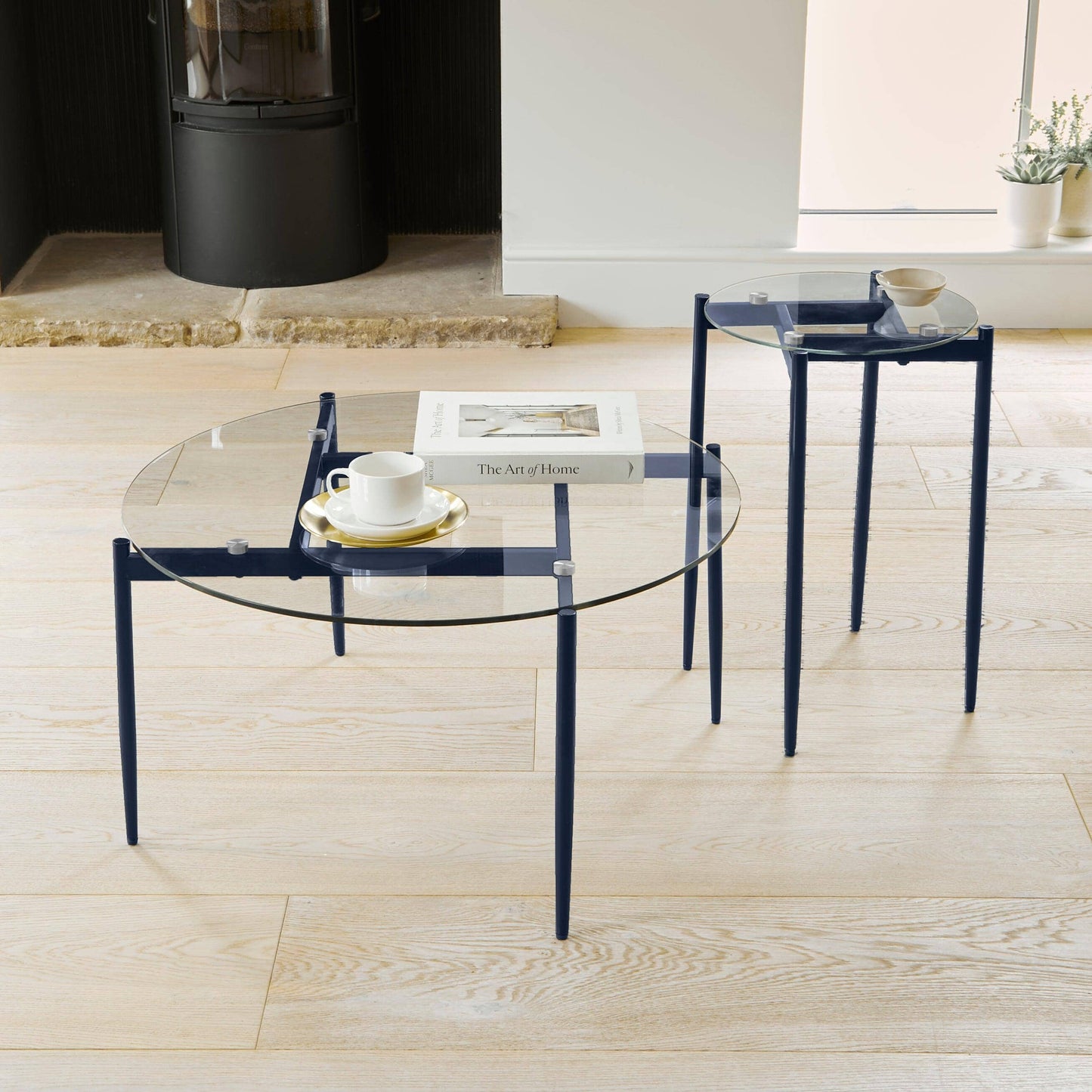 Outlet - Oscar Side Table - Midnight Blue - 40cm