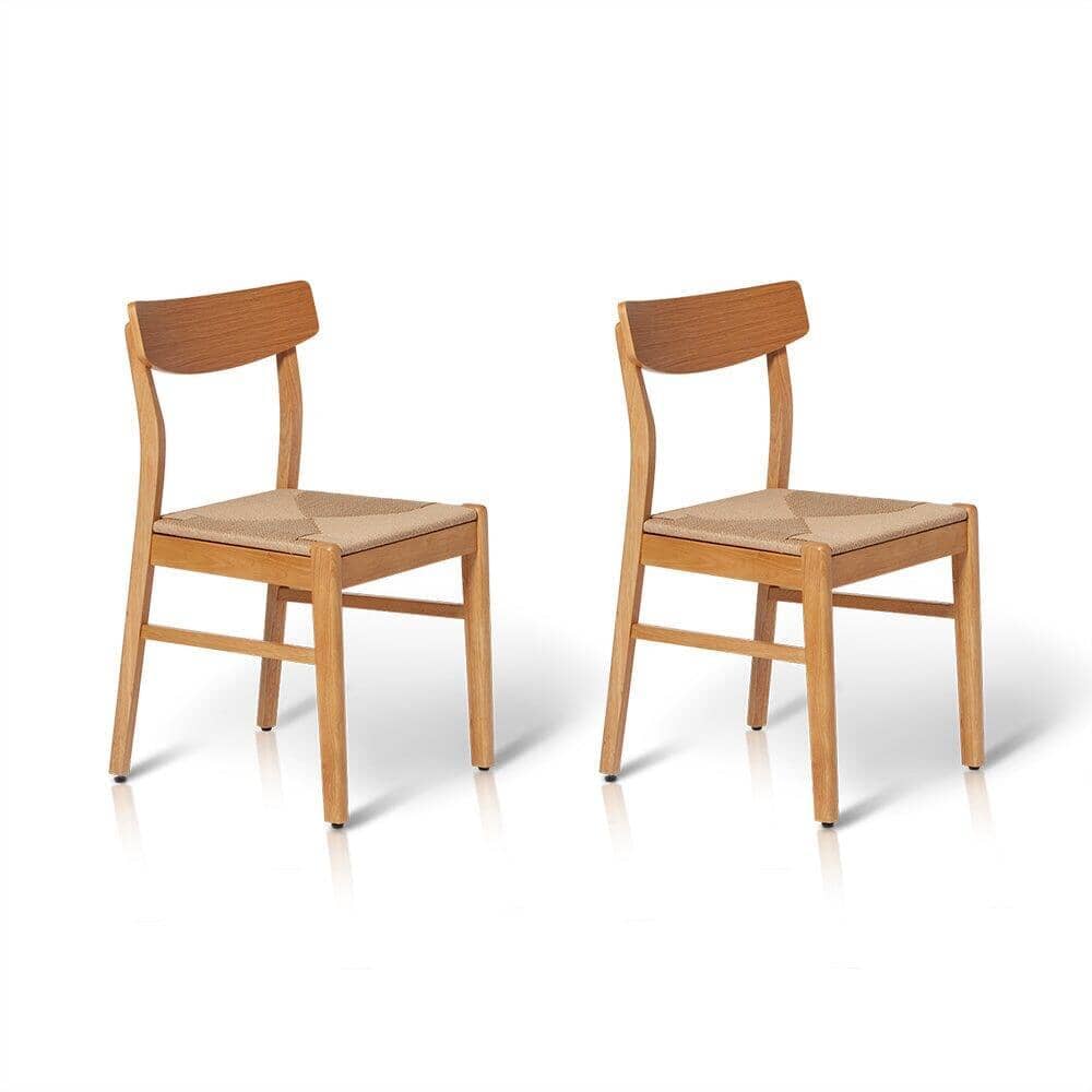 Magnus 160cm Pale Oak Extending Dining Table Set - 6 Seater - Faye Pale Oak Dining Chairs
