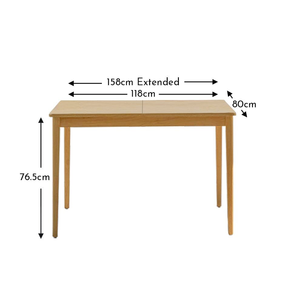 Outlet - Paul Pale Oak Extending Dining Table