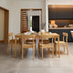 Paul Pale Oak Extending Dining Table Set - 6 Seater - Faye Pale Oak Dining Chairs