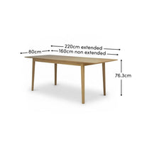 Paul Whitewash Extending Dining Table - Large