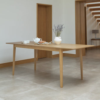 compare product Paul Whitewash Extending Dining Table - Large