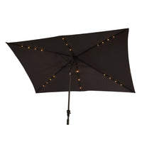 Grey LED Premium Parasol 2m by 3m