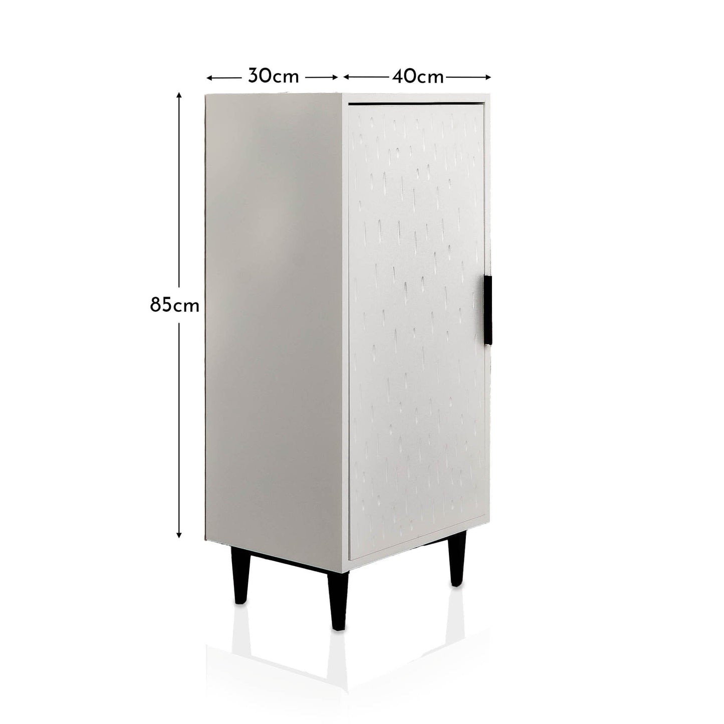 Outlet - Reva 1 Door Storage Cabinet - Snow White