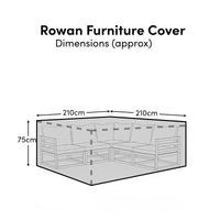 Rectangular Rain Cover 210x210x75cm
