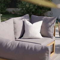 Rowan Arm Section Cushion Covers - Grey