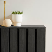 Outlet - Willow Large Radiator Cover - Black Oak