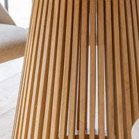 Willow Pale Oak Dining Table Set - 4 Seater - Faye Pale Oak Dining Chairs